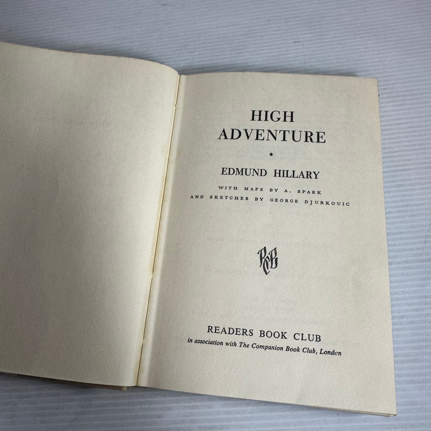High Adventure - Edmund Hillary (Vintage 1955)