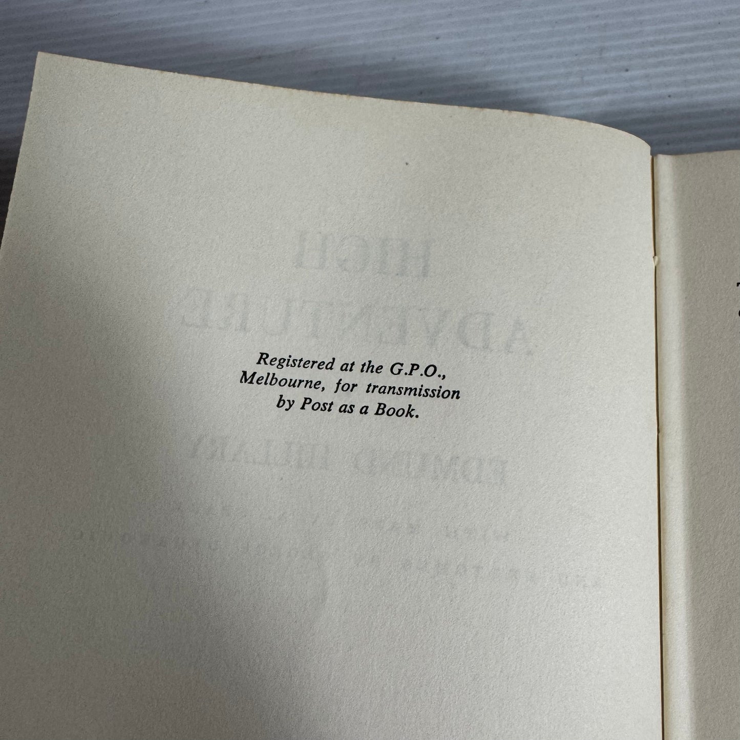 High Adventure - Edmund Hillary (Vintage 1955)