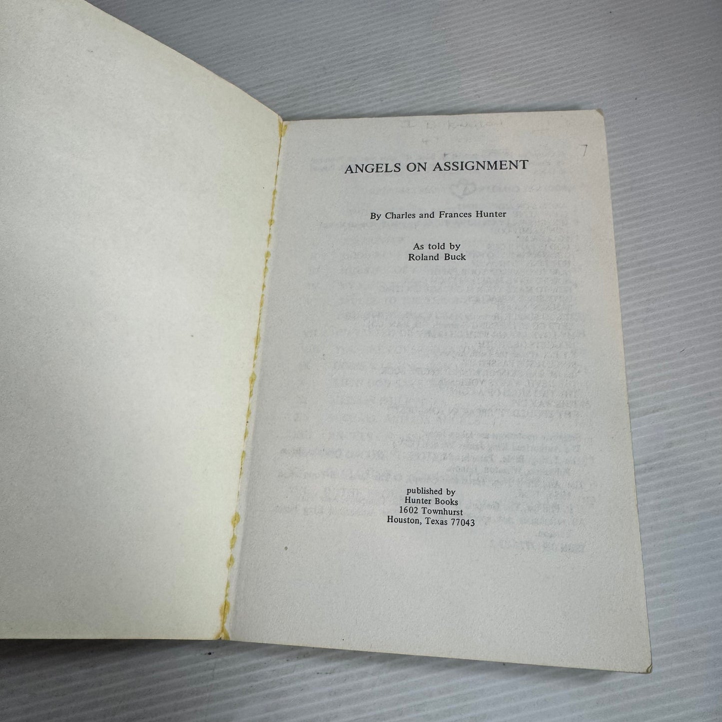Angels On Assignment - Charles and Frances Hunter As Told By Roland Buck (Vintage 1979)