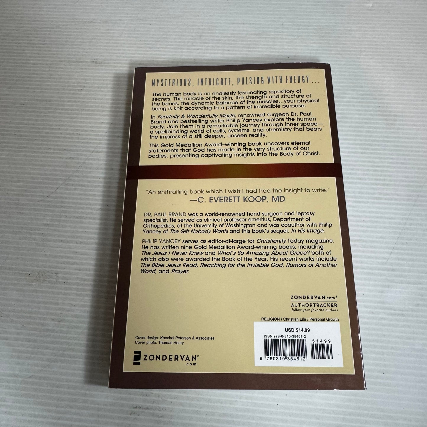 Fearfully And Wonderfully Made - Dr Paul Brand & Philip Yancey