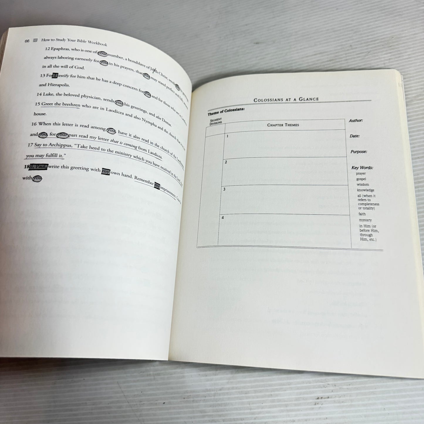 How To Study Your Bible : Discover The Life-Changing Approach to God's World - Kay Arthur, David Arthur & Pete De Lacy (Workbook)