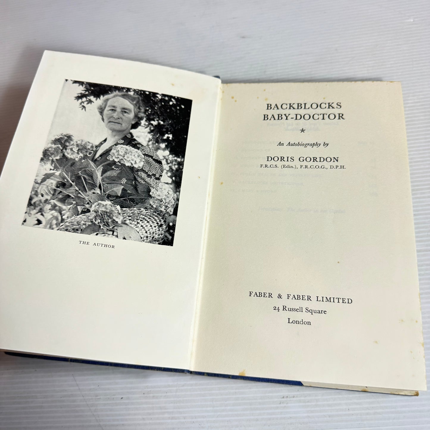 Back-Blocks Baby-Doctor An Autobiography By Doris Gordon (Vintage c1950s)