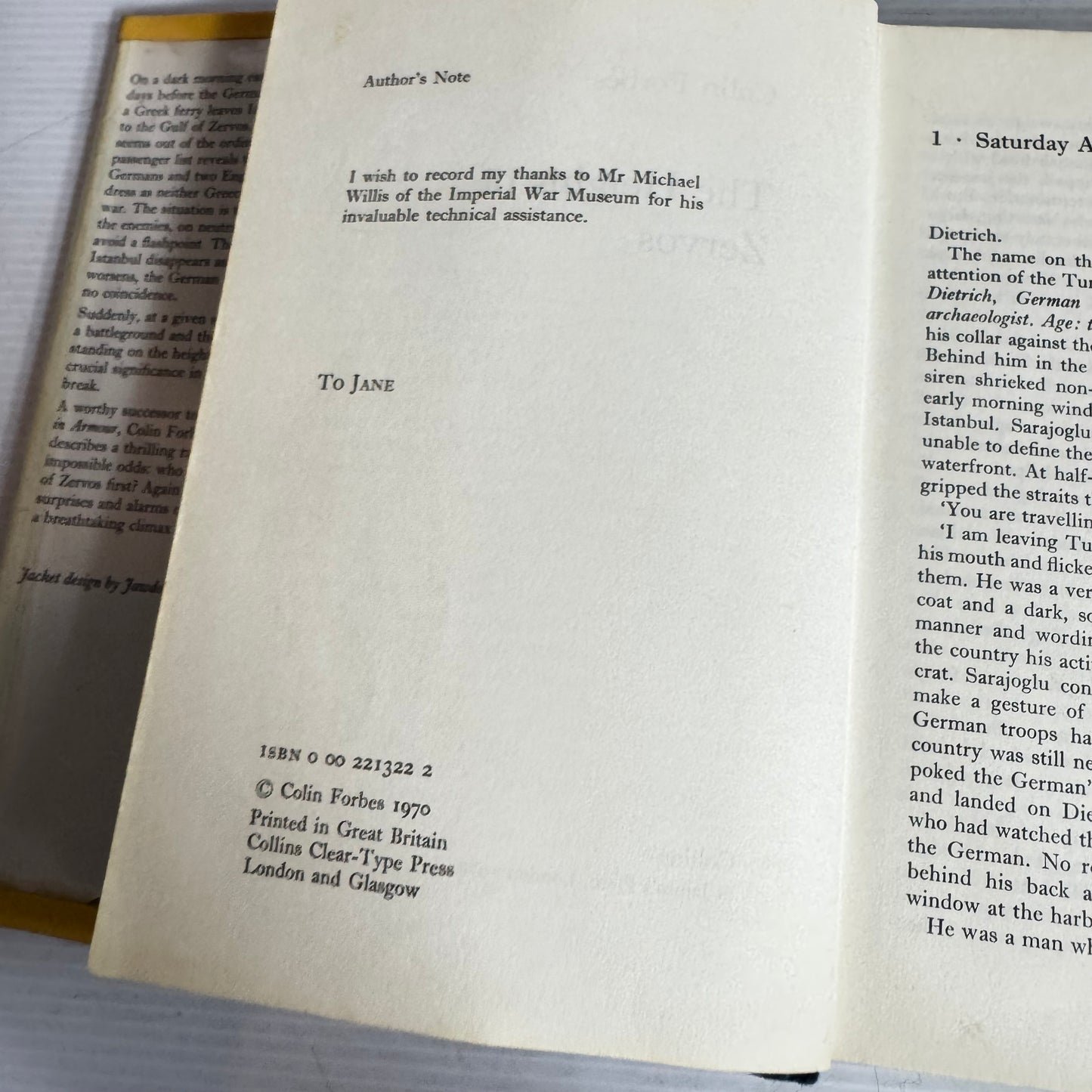 The Heights of Zervos - Colin Forbes (Vintage 1970)