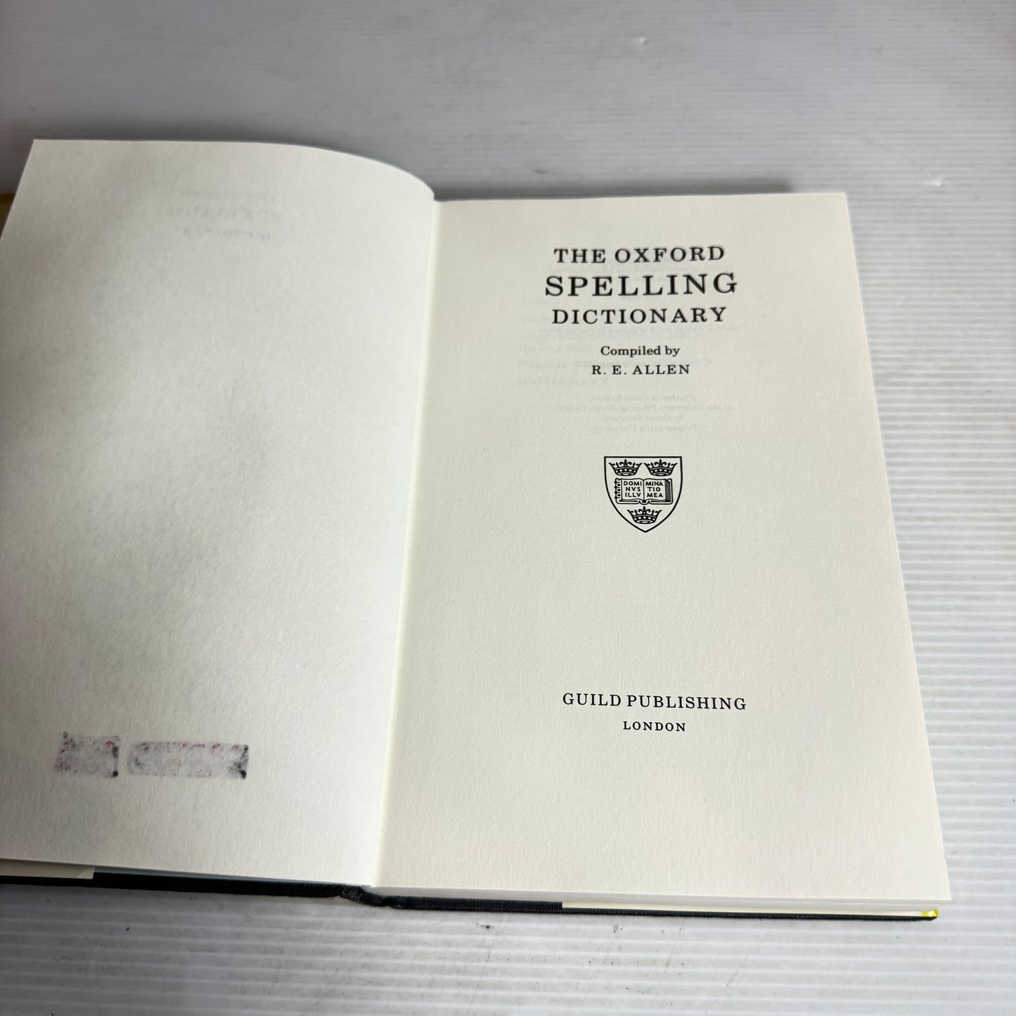 The Oxford Spelling Dictionary