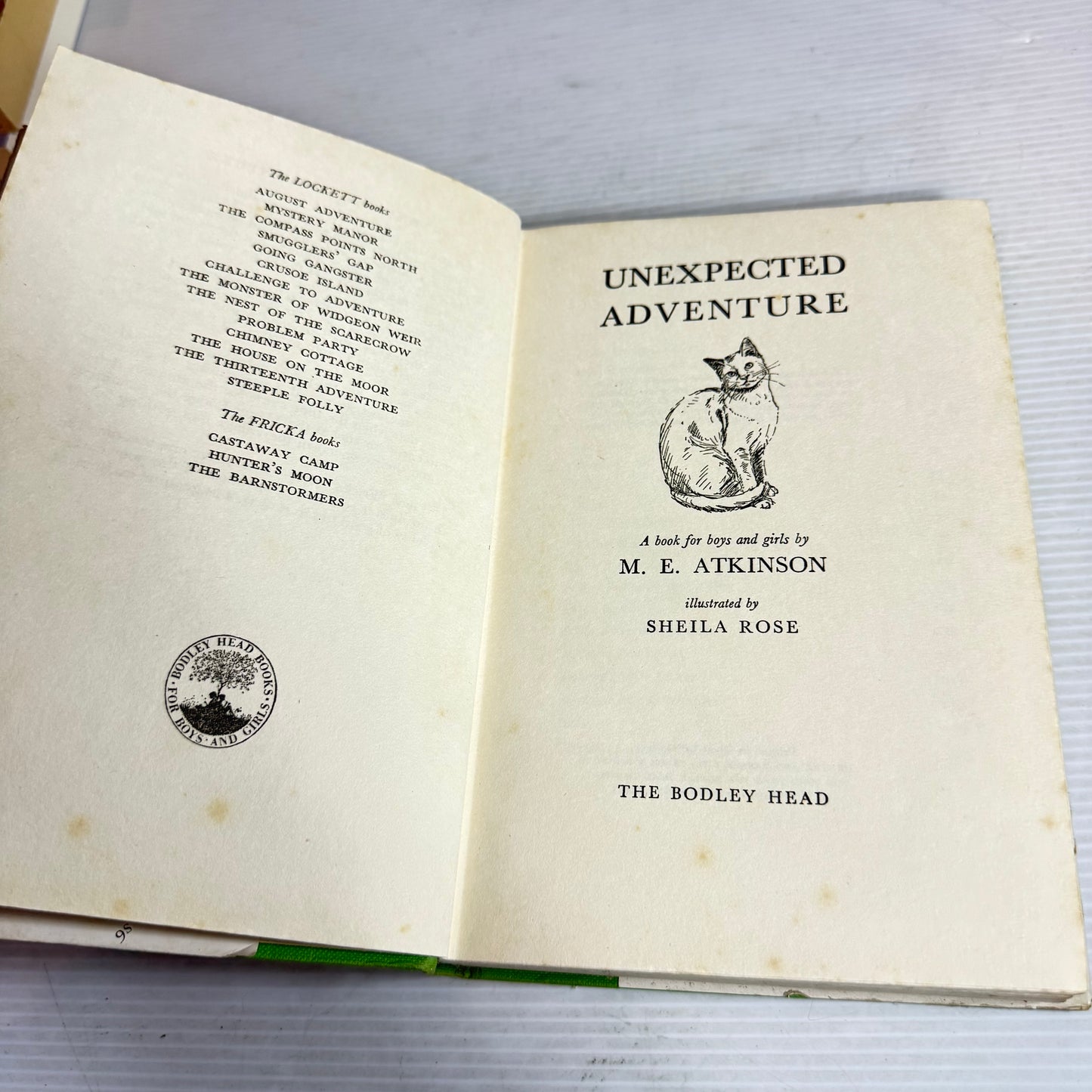 Unexpected Adventure - M.E. Atkinson (Vintage 1955)