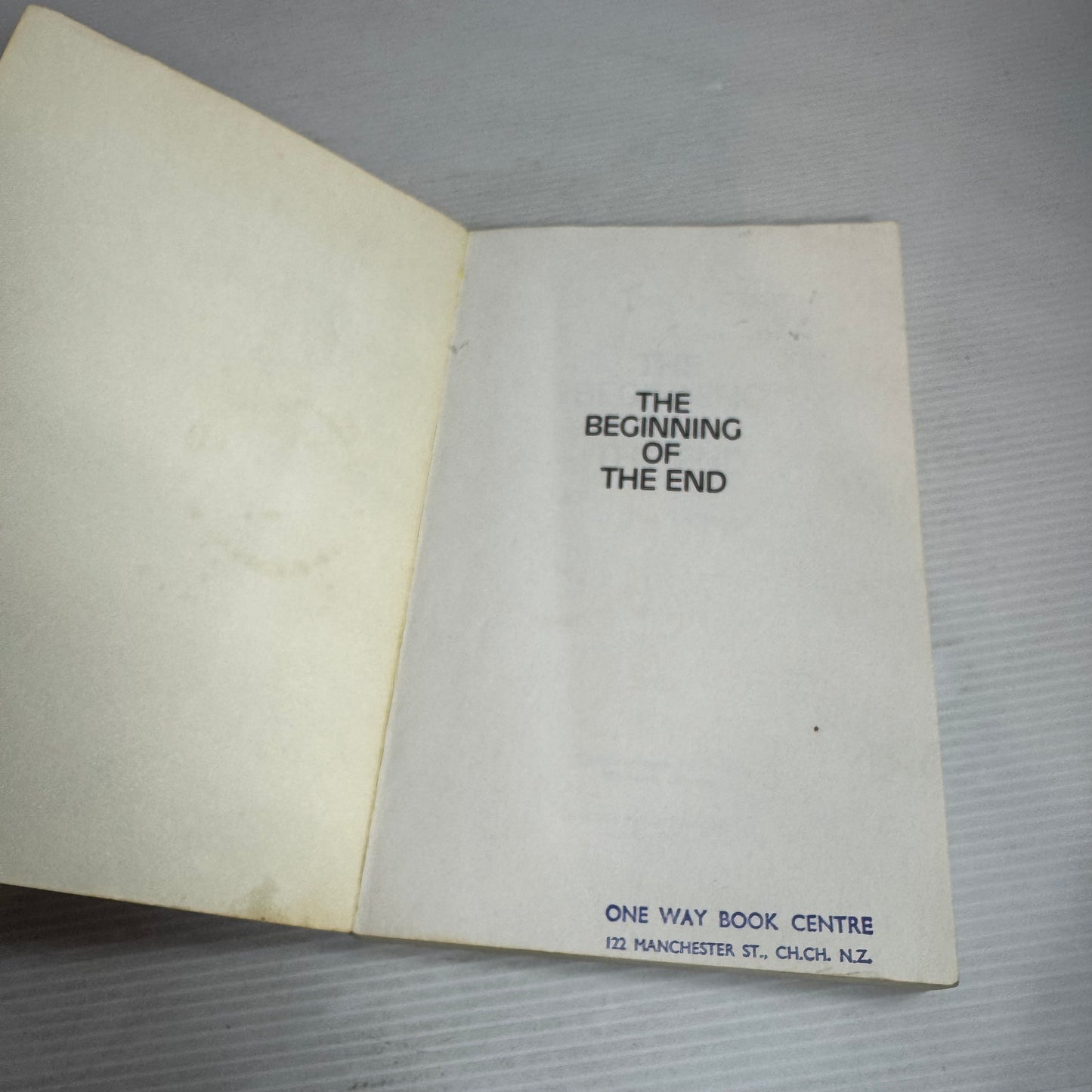 The Beginning of The End - Tim Lahaye (Vintage 1974)