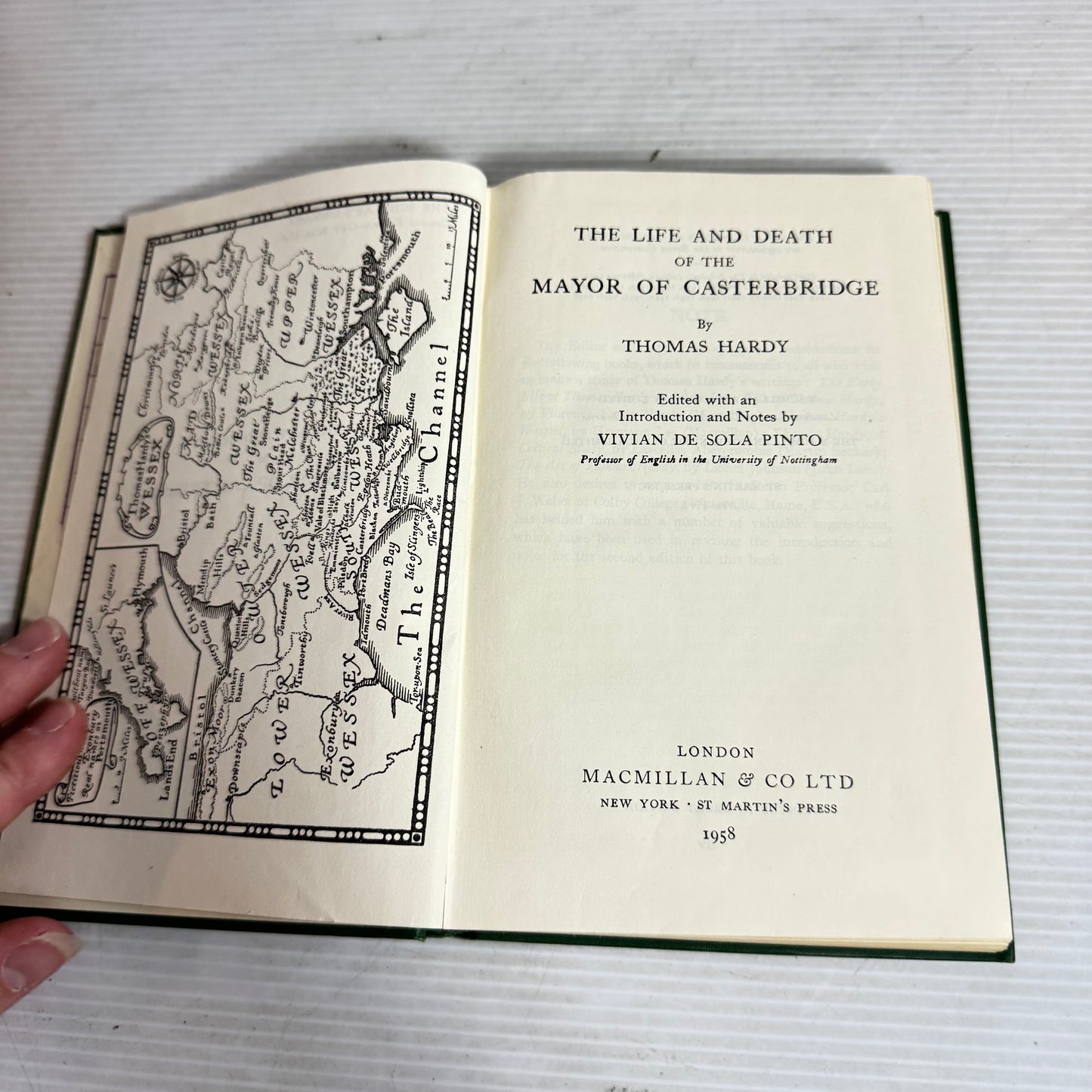 The Life and Death of The Mayor of Casterbridge - Thomas Hardy (Vintage 1958)