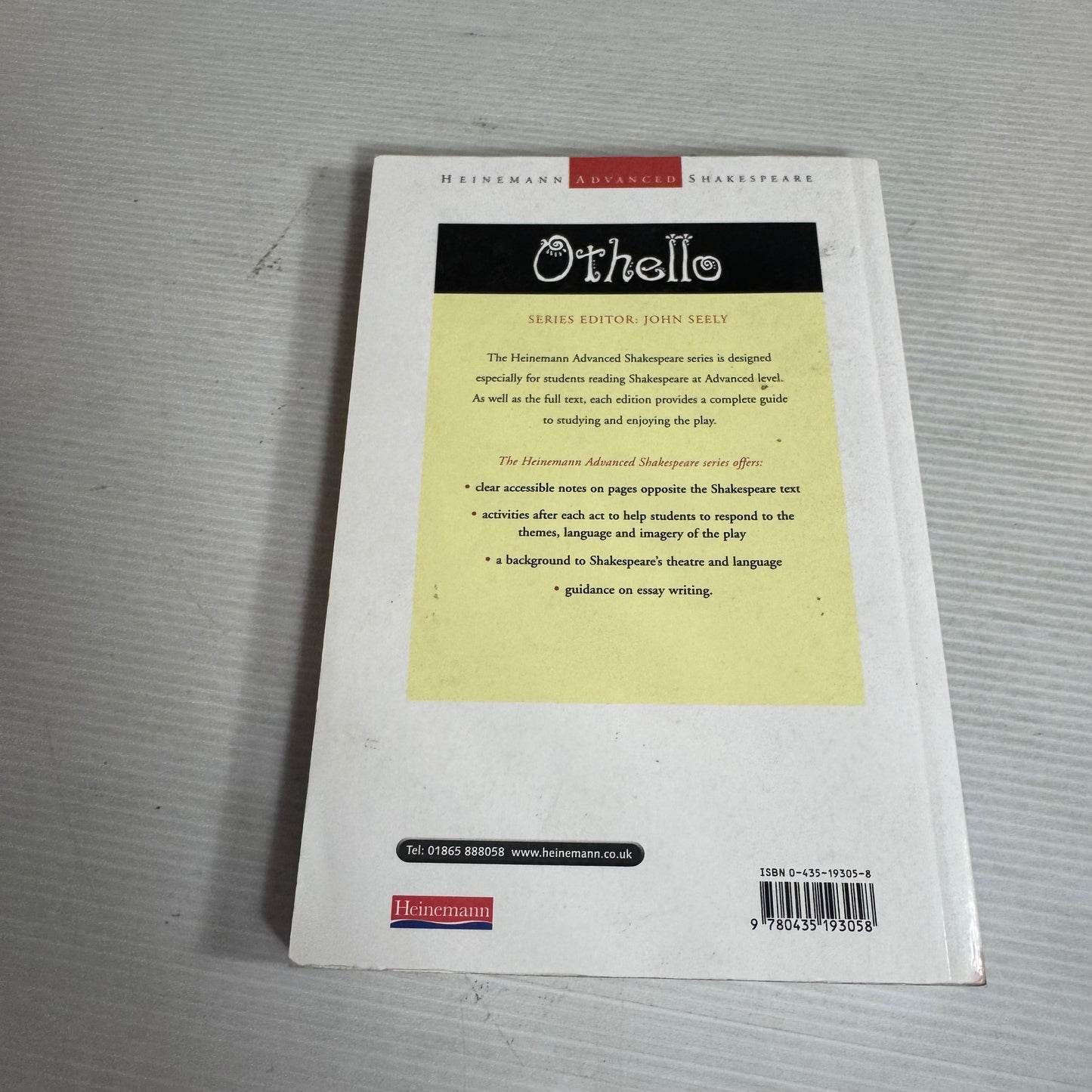 Othello - Shakespeare (A Complete Guide Studying and Enjoying the Play)