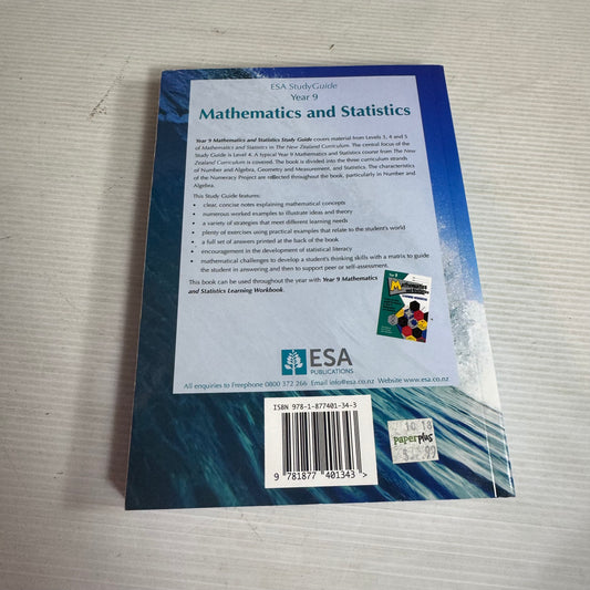 ESA Study Guide Year 9 : Mathematics and Statistics - Chris MacLaren, Lee Mann, Madeline Thompson