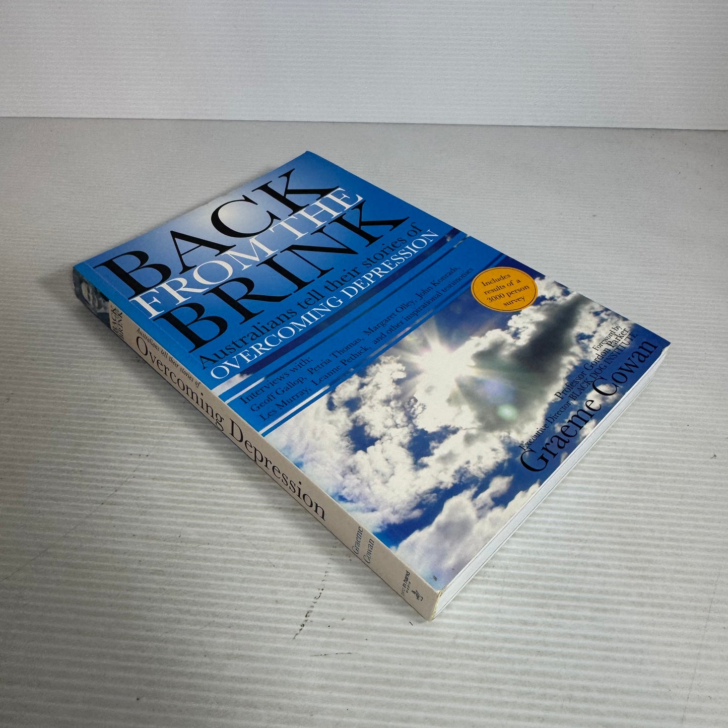 Back from the Brink : Australians Tell Their Stories of Overcoming Depression - Graeme Cowan