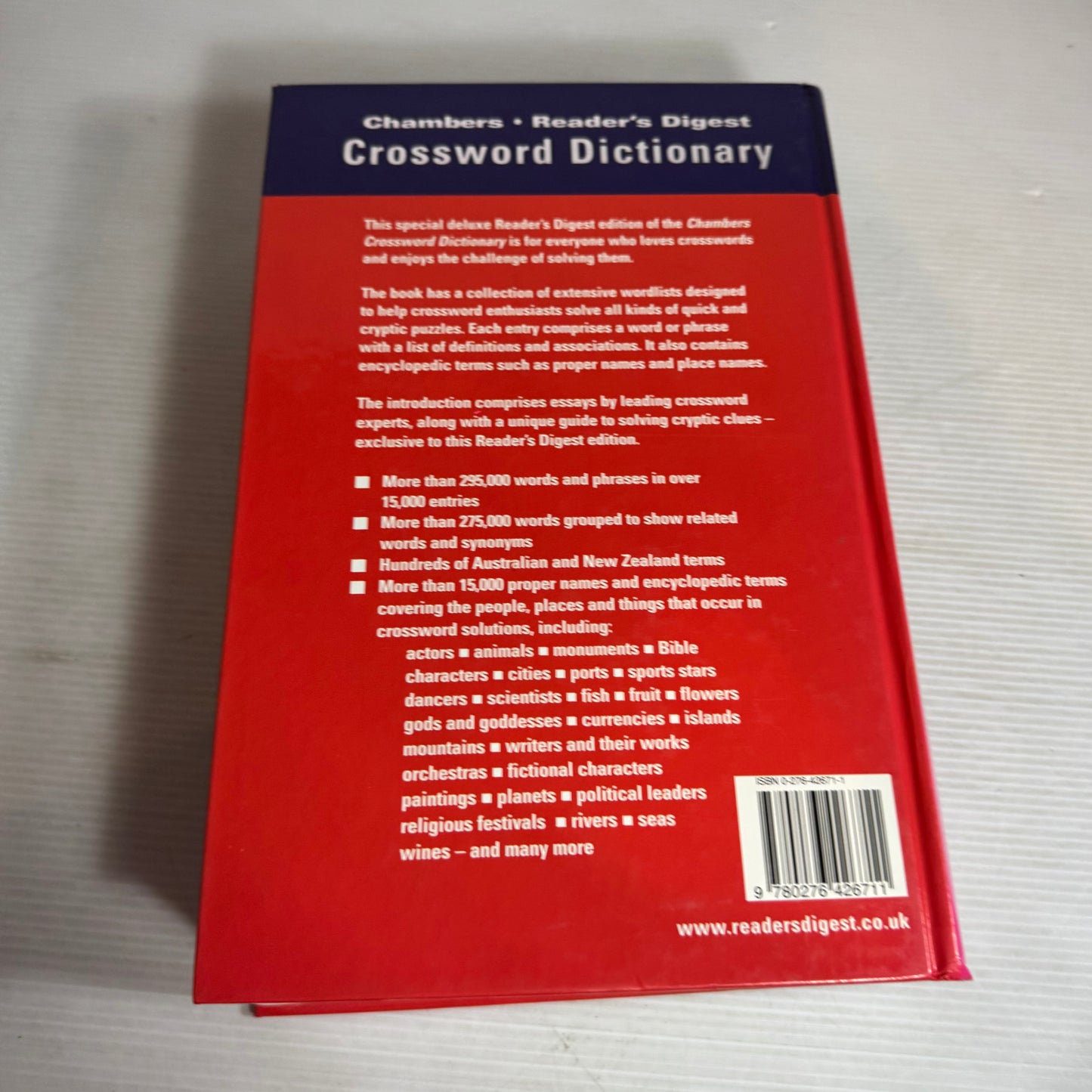 Chambers Crossword Dictionary - Reader's Digest Special Deluxe Edition