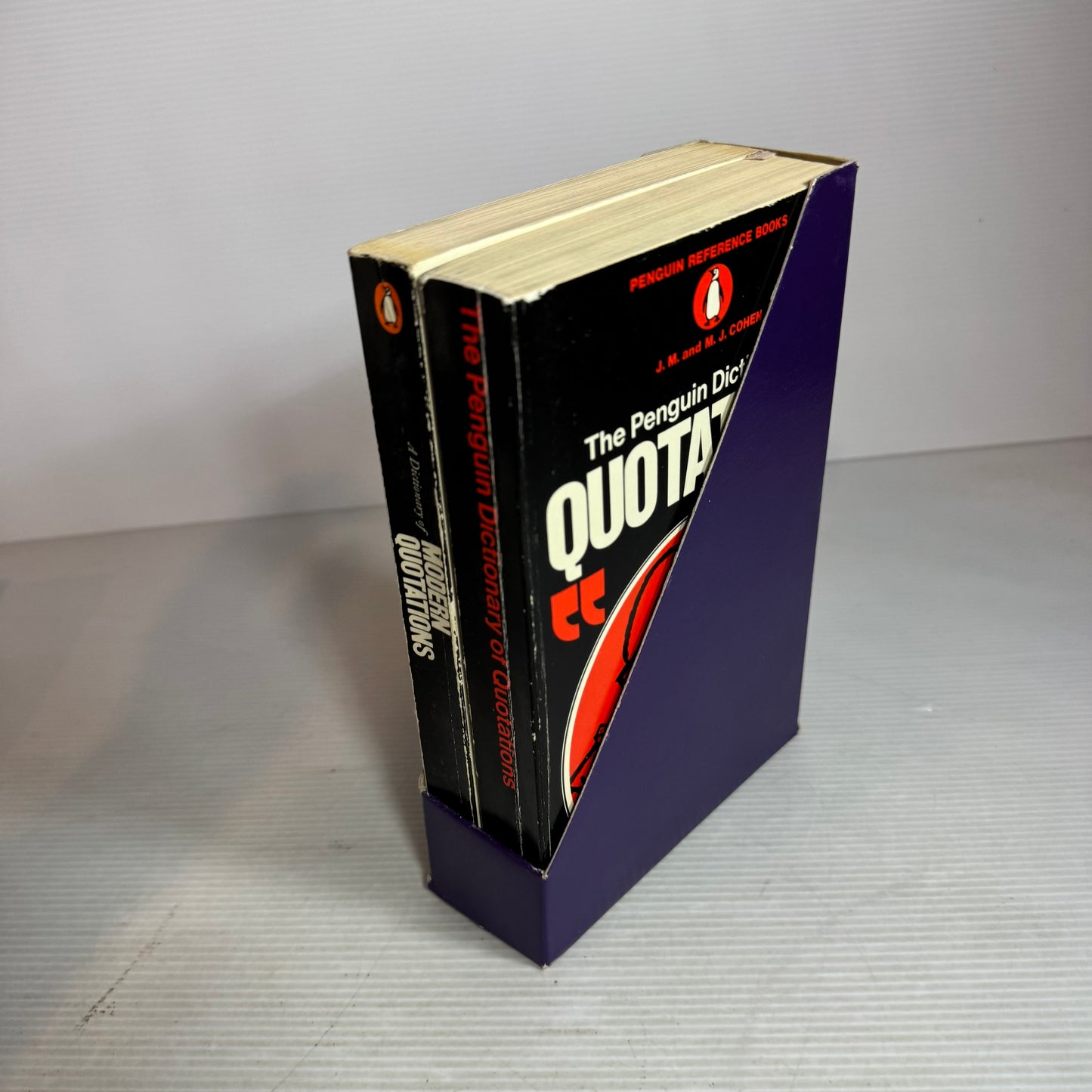 The Penguin Box of Quotations : The Penguin Dictionary of Quotations & The Penguin Dictionary of Modern Quotations (Vintage 1980's)
