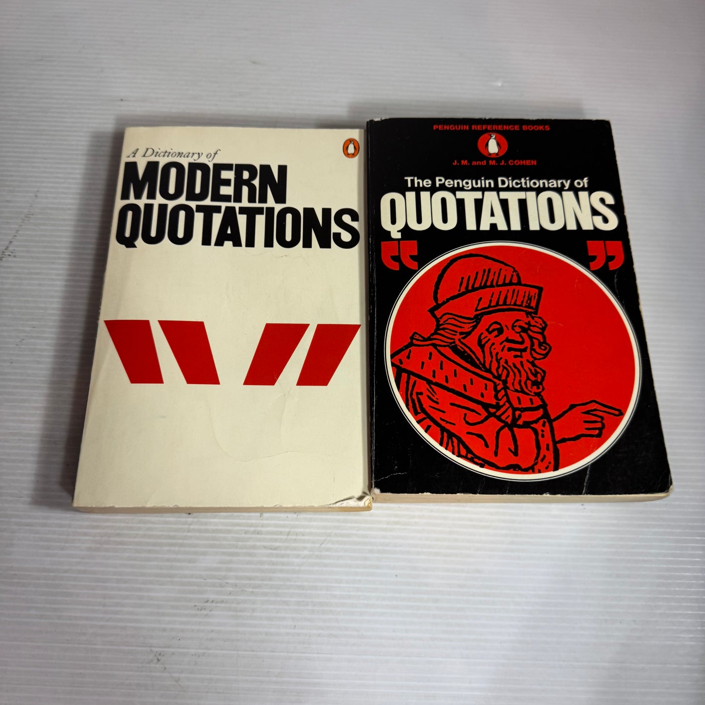 The Penguin Box of Quotations : The Penguin Dictionary of Quotations & The Penguin Dictionary of Modern Quotations (Vintage 1980's)