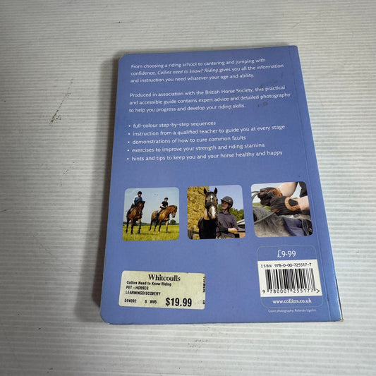 Need To Know? Riding : Expert Instruction for All Ages and Abilities - The British Horse Society