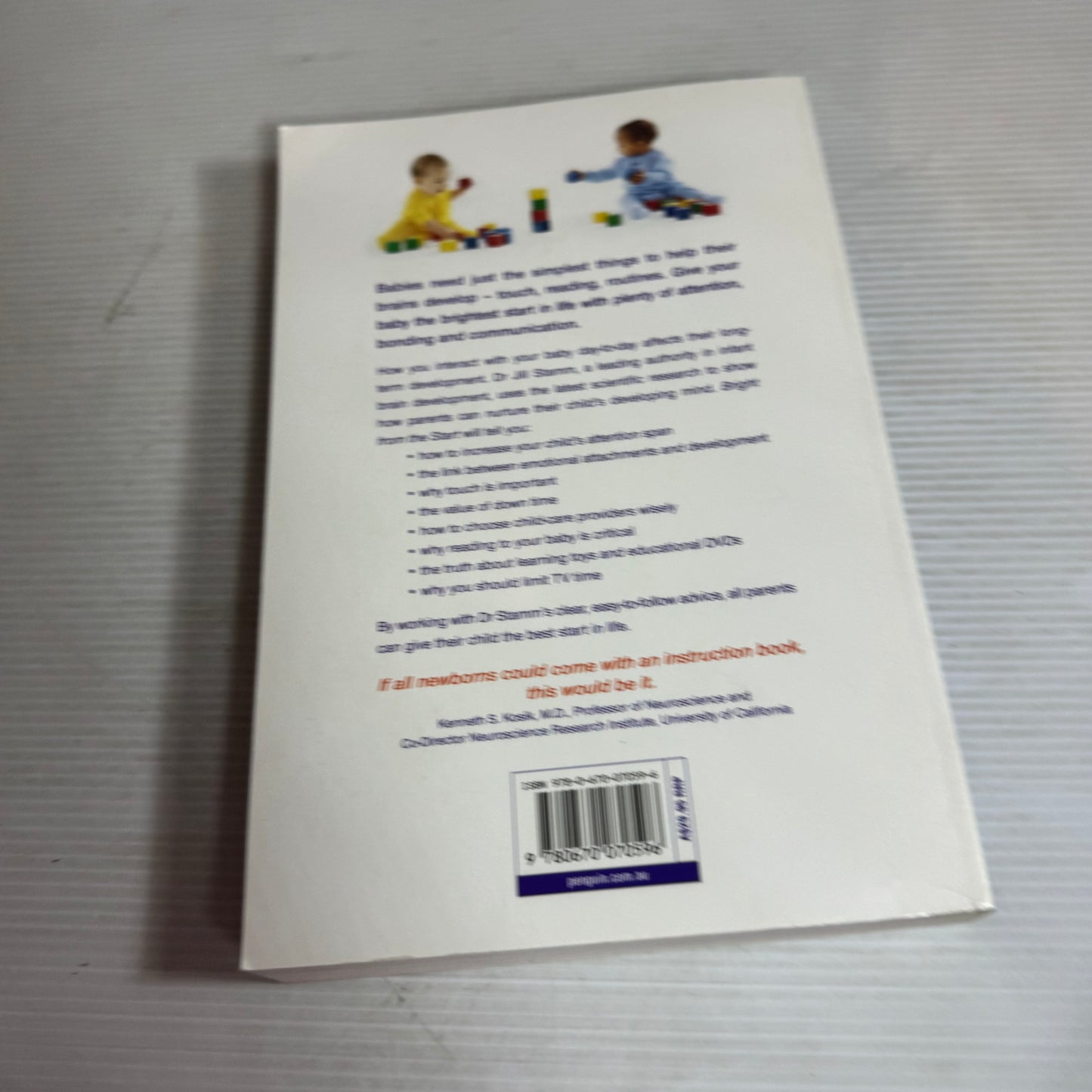 Bright From The Start : The Simple Way to Nurture Your Child's Developing Mind - Dr Jill Stamm