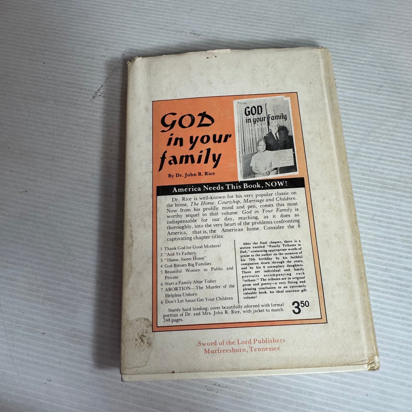 The Hands of Jesus and Other Moving Sermons - Evangelist John R. Rice (Vintage 1973)