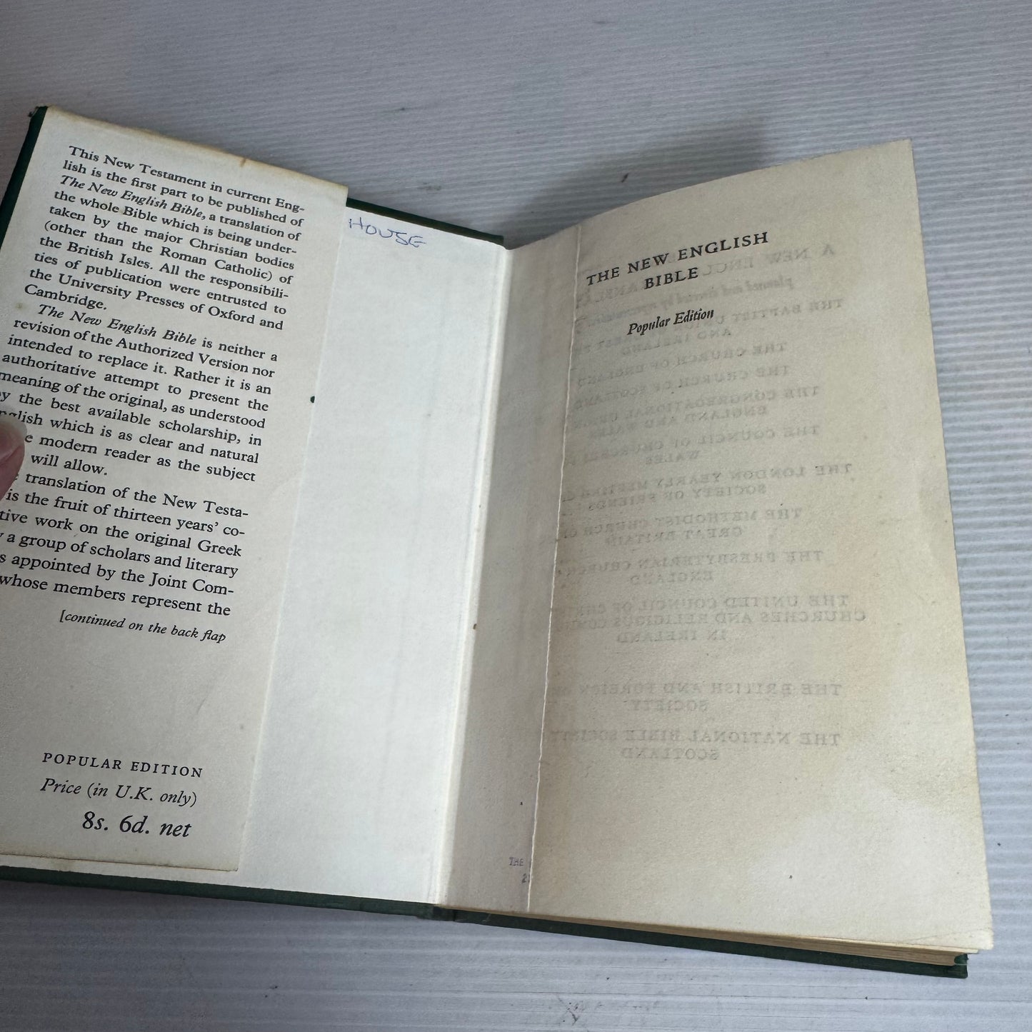 The New English Bible : New Testament (Vintage 1961)