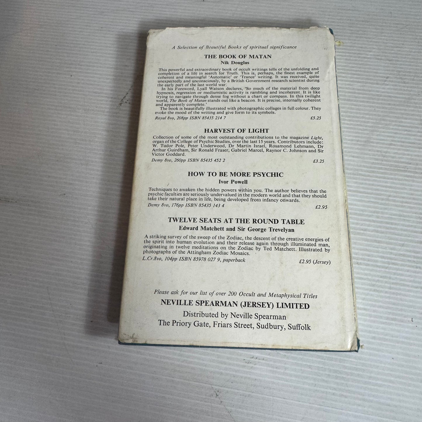 The Awakening Letters : Varieties of Spiritual Experiences in the Life after Death - Cynthia Sandys & Raymond Lehmann (Vintage 1978)