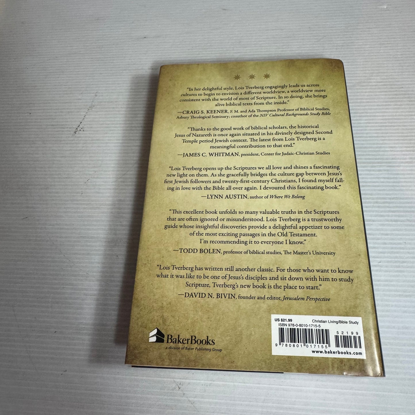 Reading The Bible With Rabbi Jesus : How A Jewish Perspective Can Transform Your Understanding - Lois Tverberg