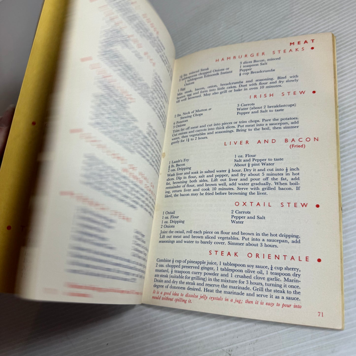 Edmonds Cookery Book Sure To Rise 10th Edition (Vintage 1969)