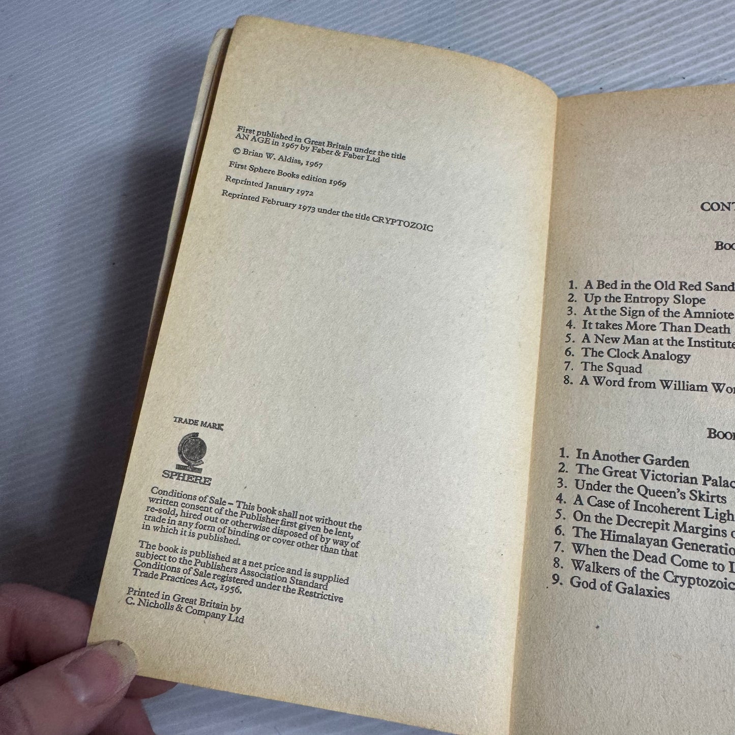 Cryptozoic - Brain Aldiss (Vintage 1973)