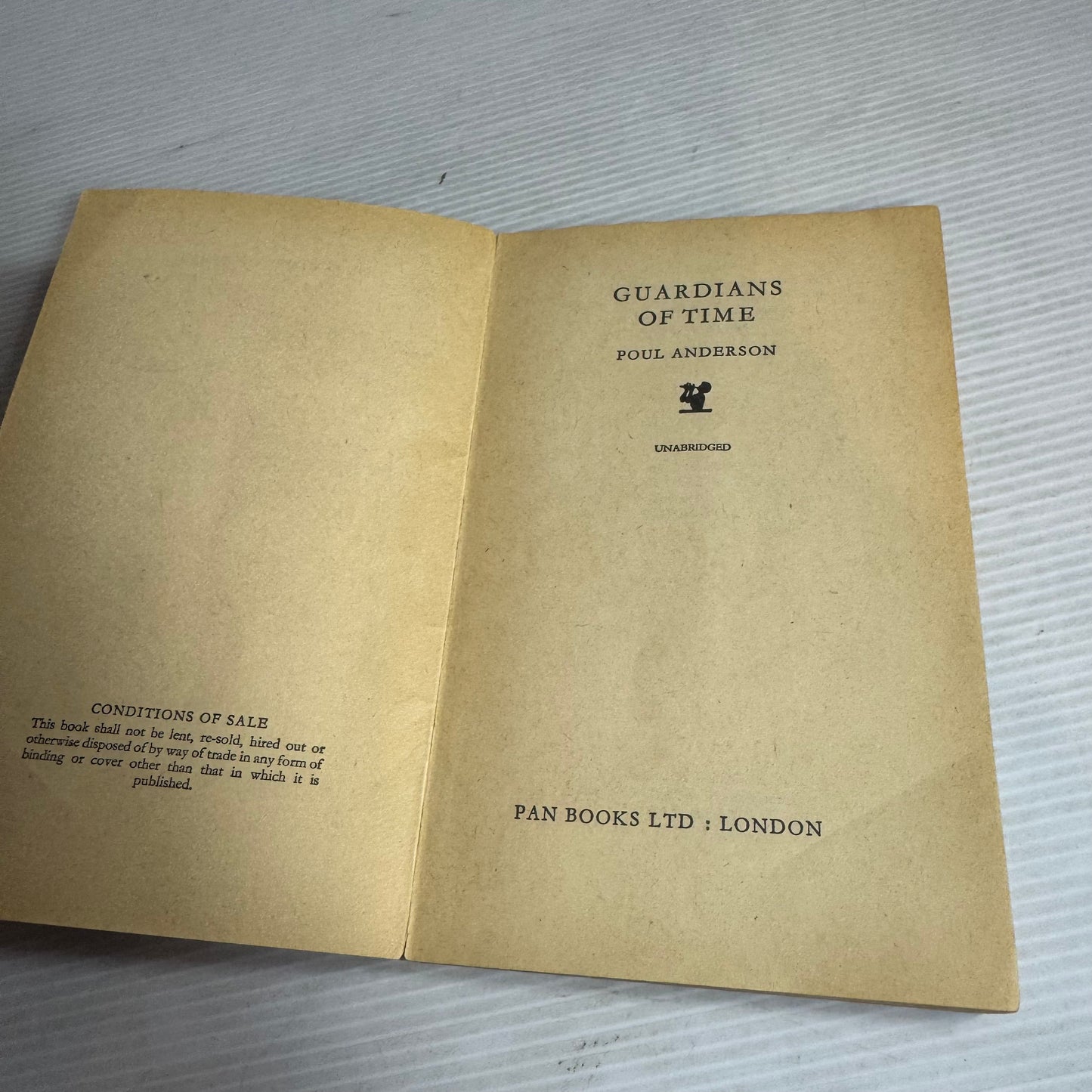 Guardians Of Time - Poul Anderson (Vintage 1961)