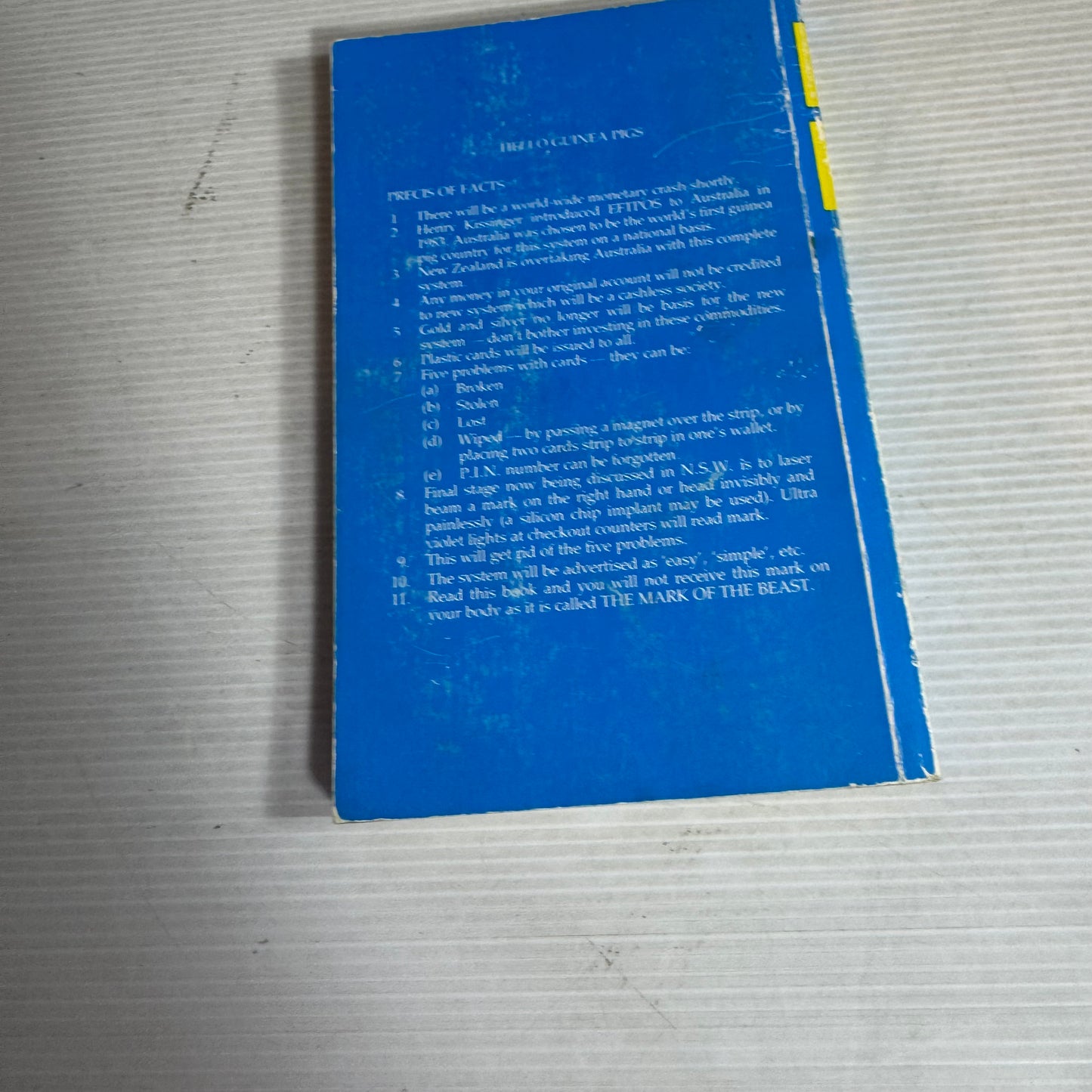 Second Warning - Barry R. Smith (Vintage 1986)