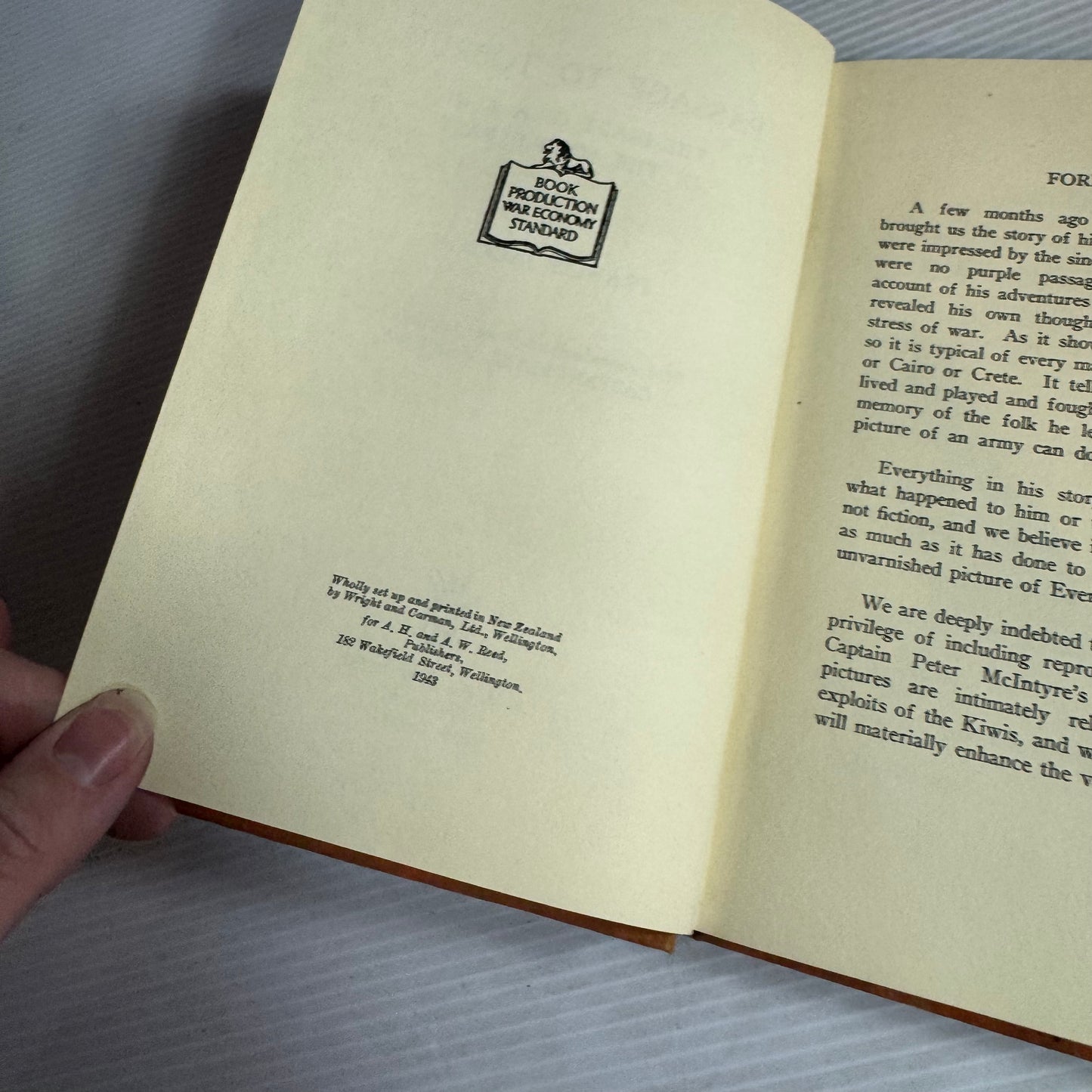 Passage To Tobruk: The Dairy Of A Kiwi In The Middle East - Francis Jackson (First Edition 1945)