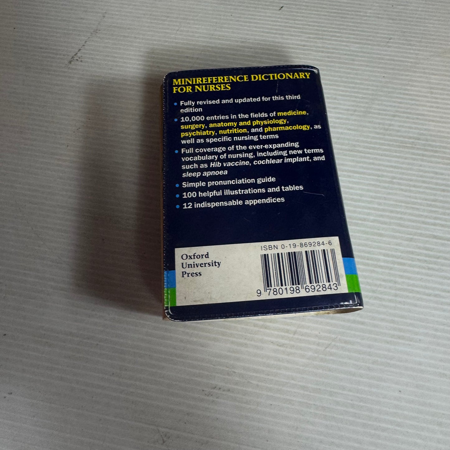 Mini Reference Oxford Dictionary For Nurses