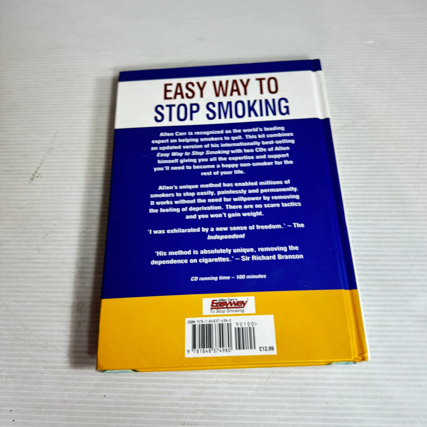 Easy Way To Stop Smoking - Allen Carr (2 x CDs Included)