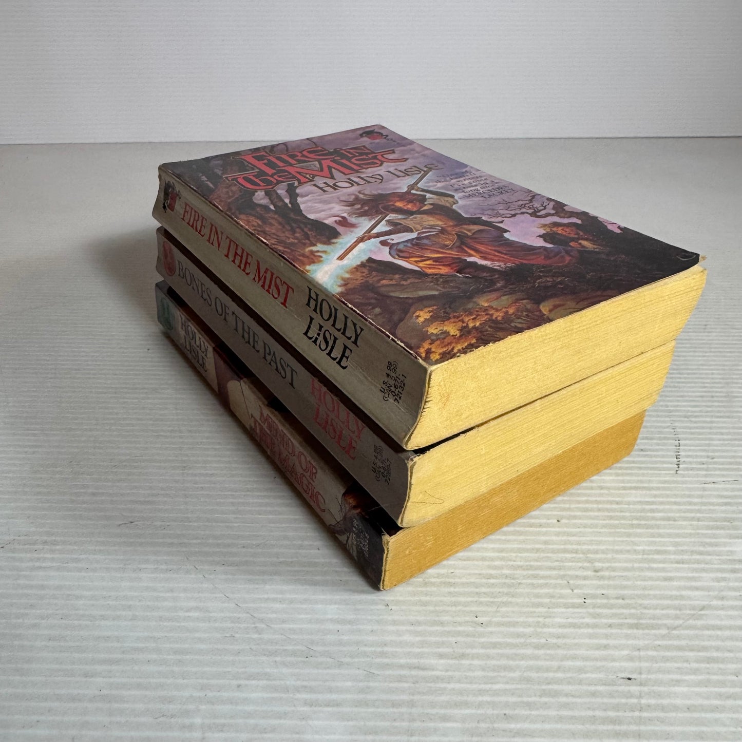 Holly Lisle Book Bundle x 3 : Fire in The Mist, Bones of the Past, Mind of the Magic (2976)