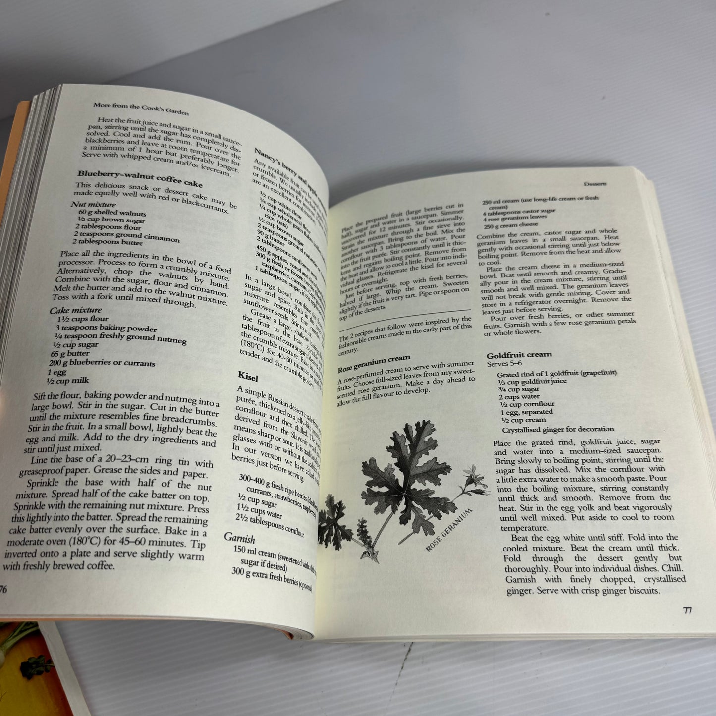 Cottage Garden Cookbook Bundle x 2 : A Cottage Garden Cook Book - Christine Dann & More From The Cook's Garden - Mary Browne, Helen Leach, Nancy Tichborne(3175)