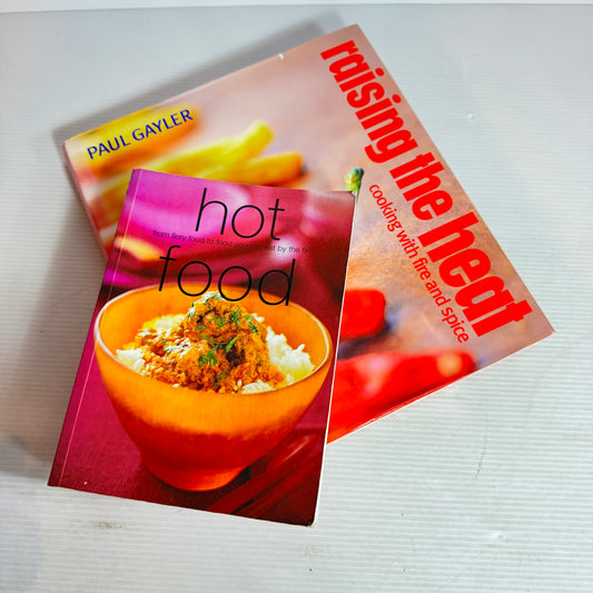 Hot & Spicey Cookbook Bundle x 2 : Hot Food & Raising the Heat : Cooking with Fire and Spice - Paul Gayler(2939)