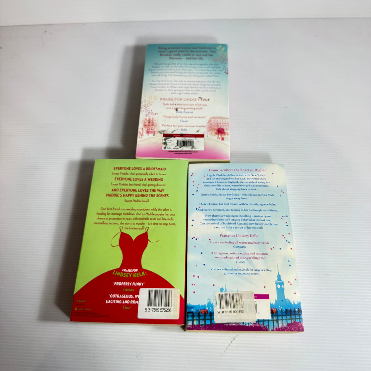 Lindsey Kelk Bundle x 3 : What A Girl Wants, I Heart London, Always the Bridesmaid (3448)