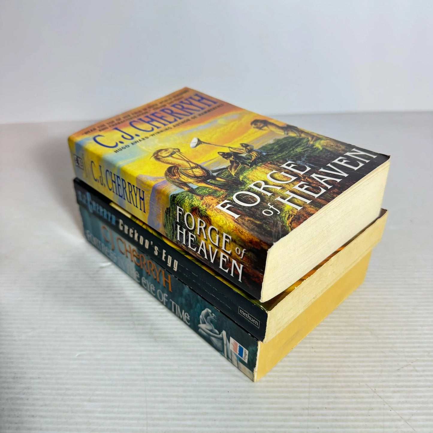 C.J. Cherryh Book Bundle x 3 Books : Forge of Heaven, Fortress In the Eye of Time, Cuckoo's Egg (2118)