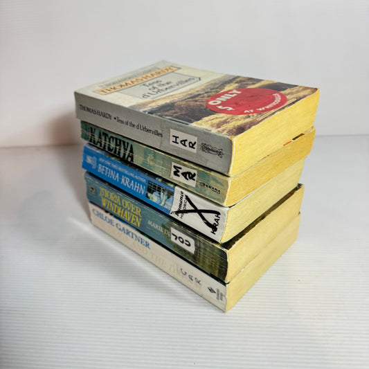 Historical Romance Bundle x 5 : Anyone But a Duke - Betina Krahn, Katchya - Jessica March, Tes of the D'Urbervilles - Thomas Hardy, Storm Over Windhaven - Marie De Jourlet, The Image and the Dream - Chloe Gartner(3411)