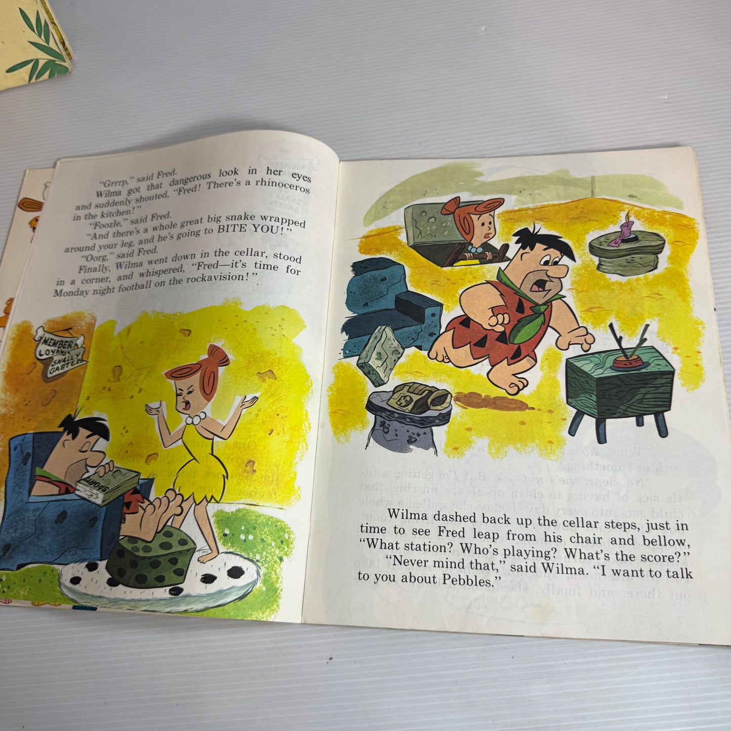 Vintage Flintstone 1970's Giant Durabooks for Children x 6 Books (2606)