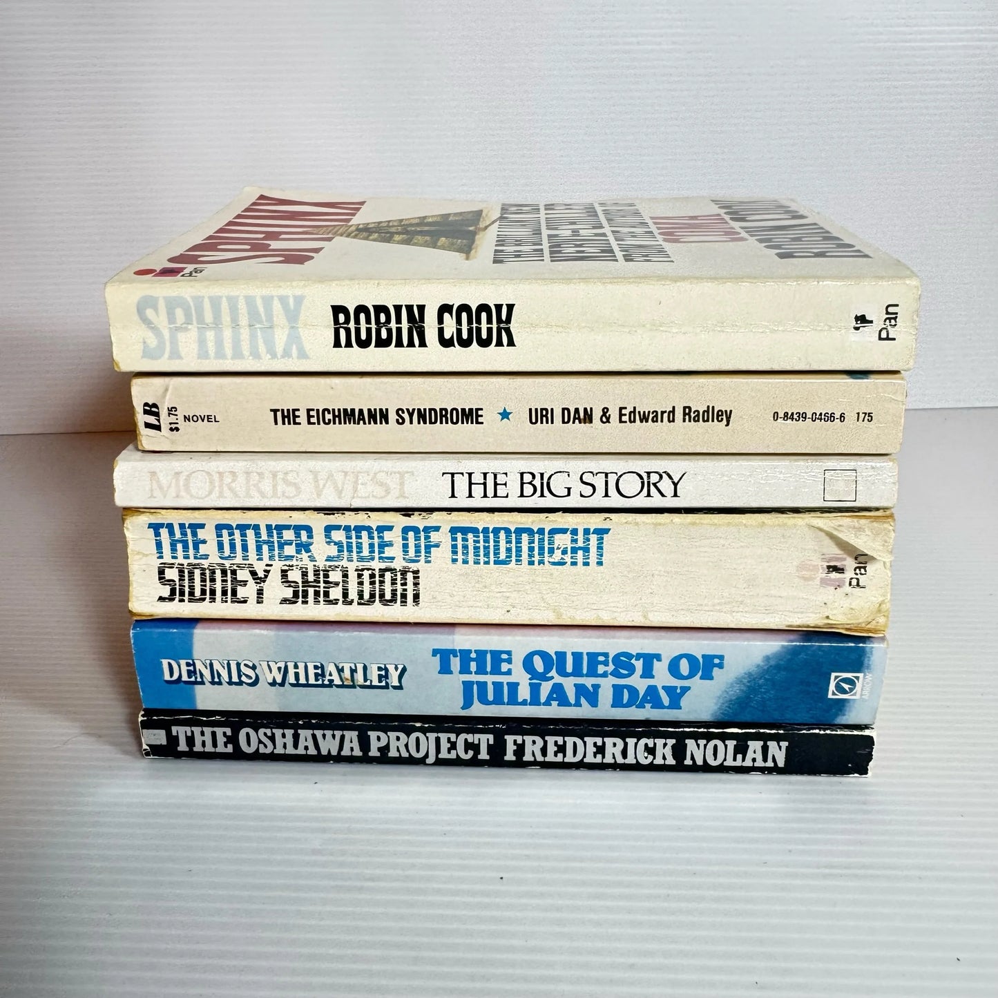 Thriller Book Bundle x 6 Books : Various Authors (Vintage 1976-1989 (2157)