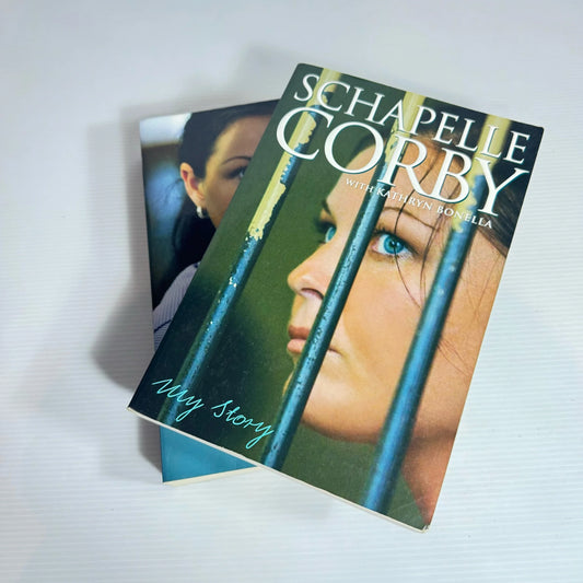 Schapelle Corby Book Bundle x 2 Books : My Story & Sins of the Father (2249)