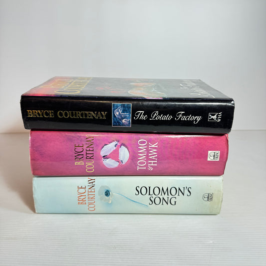 Bryce Courtenay Hardcover Book Bundle x 3 Books (2403)