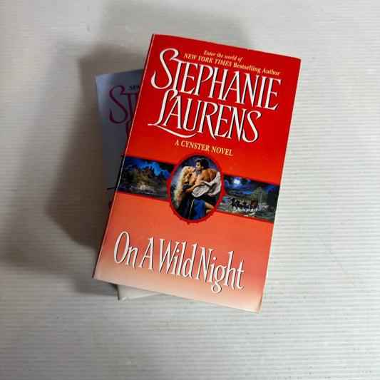 Stephanie Laurens - Cynster Series Novels Book Bundle x 2 On A Wild Night & The Promise In A Kiss