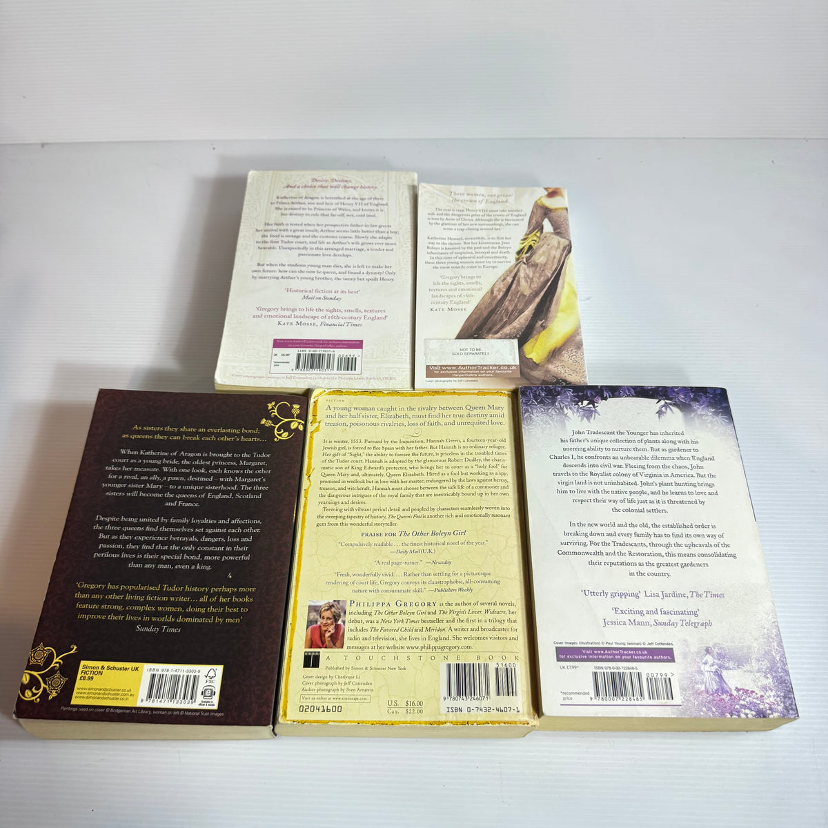 Philippa Gregory Book Bundle x 5 : The Boleyn inheritance, The Constant Princess, Virgin Earth, The Queen's Fool, Three Sisters, Three Queens (3273)