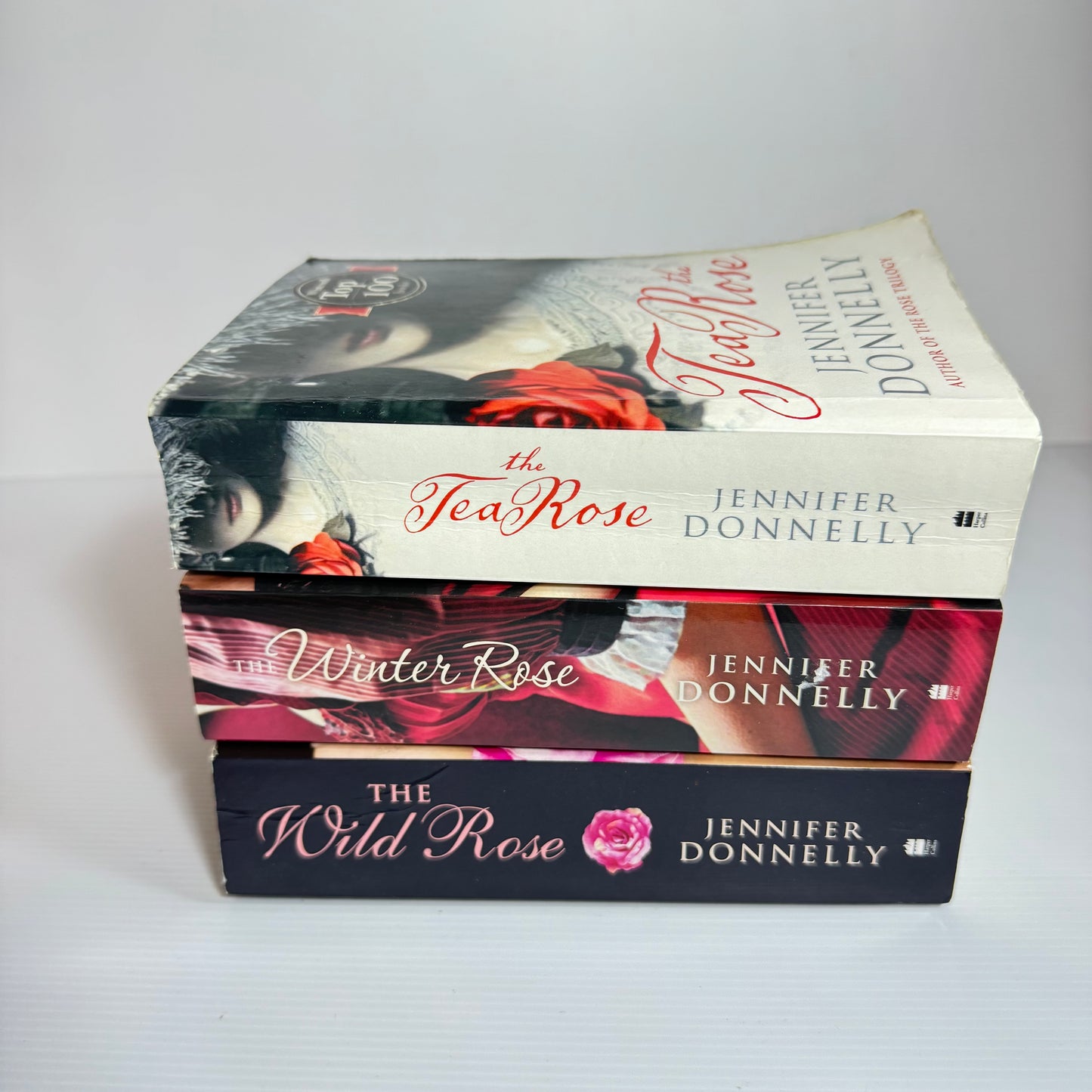 The Tea Rose Trilogy Book Bundle x 3 - Jennifer Donnelly : The Tea Rose, The Winter rose & The Wild Rose  (3073)