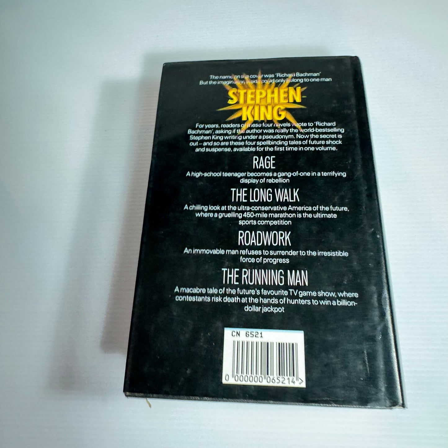 The Bachman Books : Four Books by Stephen King : Rage, The Long Walk, Roadwork, The Running Man (Vintage 1994)