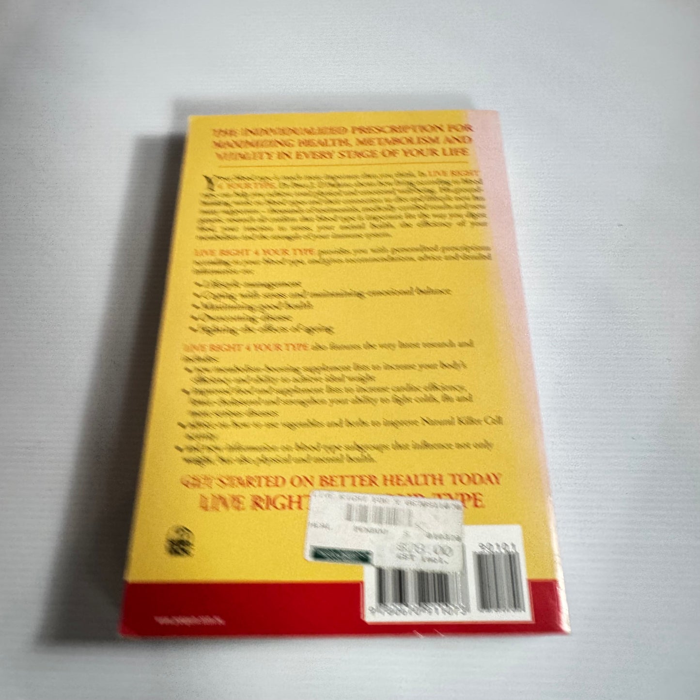 Live Right 4 Your Type - Dr Peter J.D'Adamo