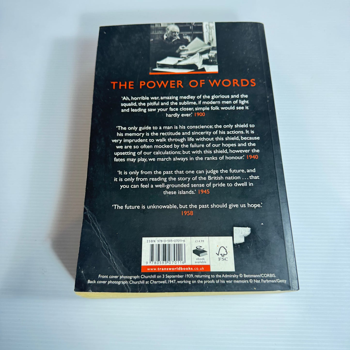 Churchill : The Power Of Words - Martin Gilbert