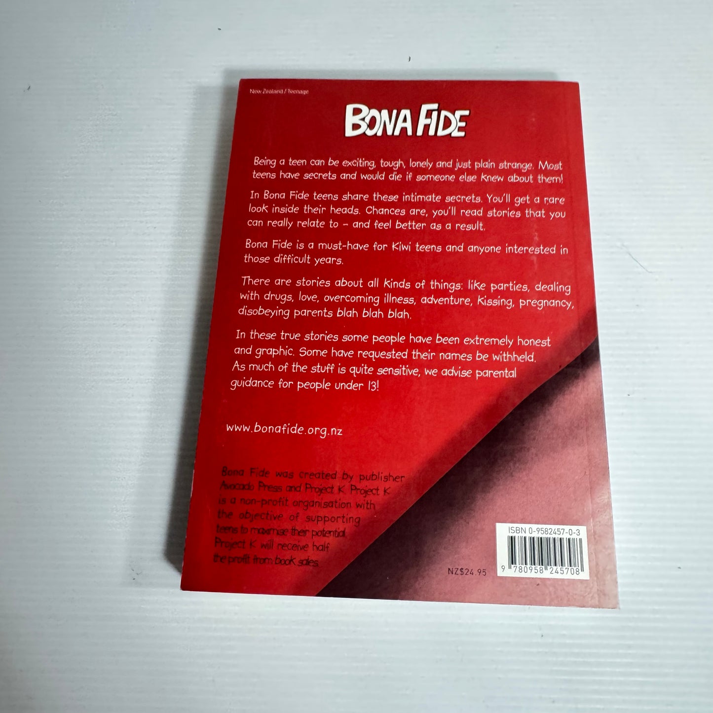 Bona Fide : 53 True Kiwi Stories About Life As A Teen - Denise Gallanagh-Wood & Jenny Campbell