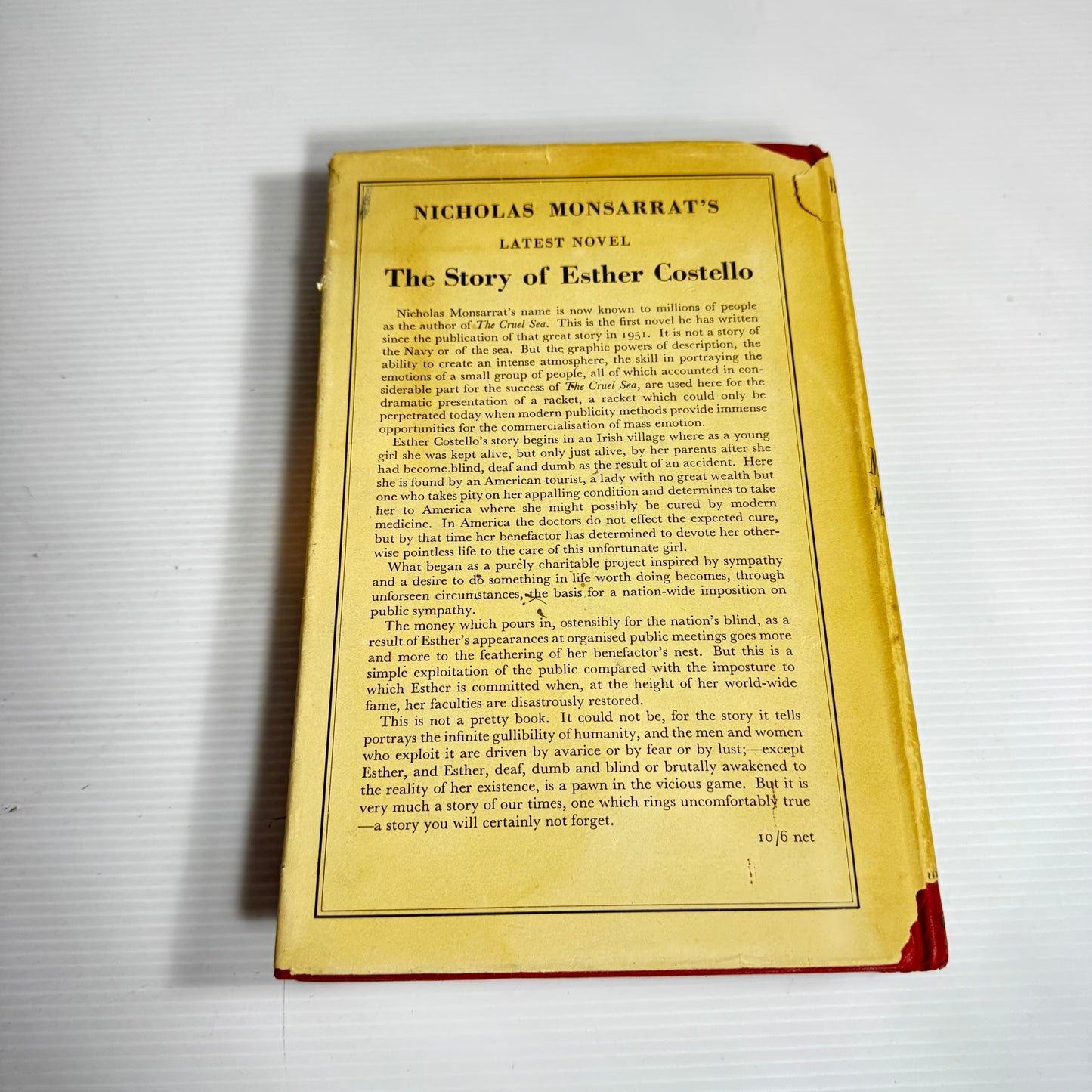 Depends What You Mean By Love - Nicholas Monsarrat (Vintage 1954)