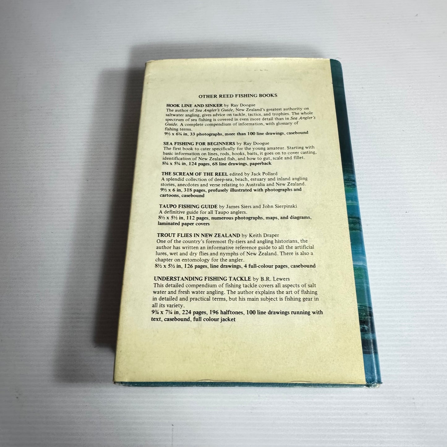 New Zealand Sea Anglers Guide - Raymond Doogue & John Moreland (Vintage 1973 6th Edition)