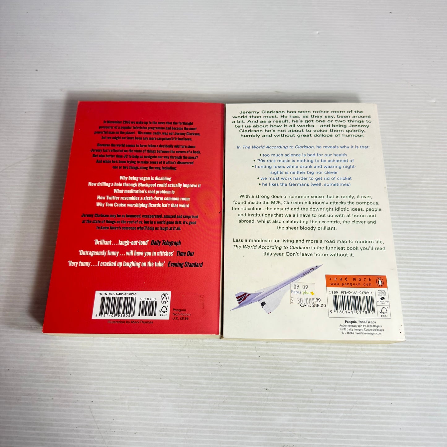 Clarkson Book Bundle x 2 : The World According to Clarkson & If You'd Just Let Me Finish.... (2991)